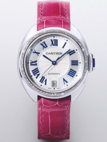 卡地亚Clé de Cartier系列白金女款CLE_DE_CARTIER4白色表盘