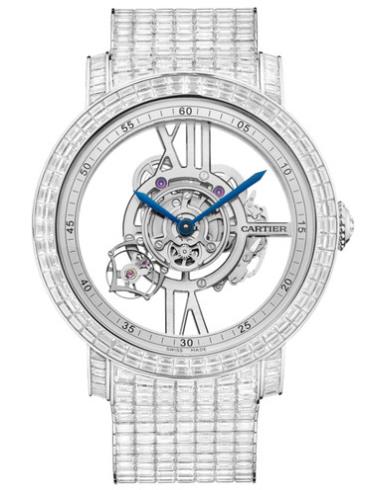 卡地亚Rotonde de Cartier Astrotourbillon天体运转式陀飞轮镂空腕表HPI00941