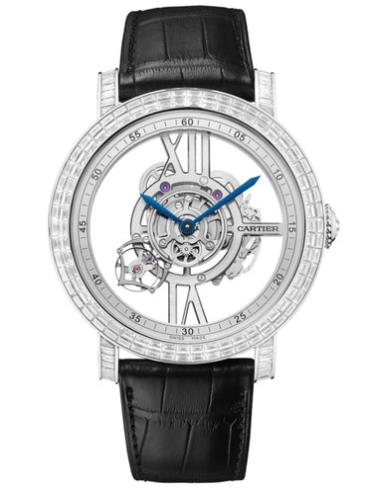 卡地亚Rotonde de Cartier Astrotourbillon天体运转式陀飞轮镂空腕表HPI00940