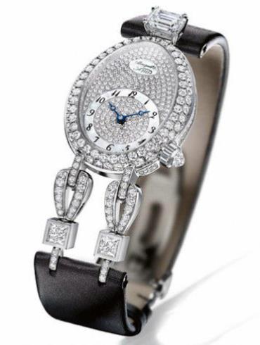 宝玑高级珠宝腕表系列GJE23BB20.8924D01黑色表带