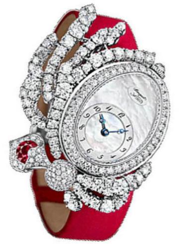 宝玑高级珠宝腕表系列GJE16BB20.8924D01红色表带