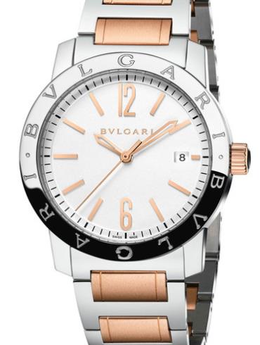 宝格丽Bulgari Solotempo系列102108间金色表带