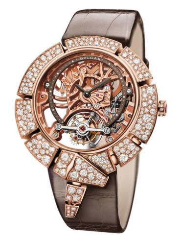 宝格丽SERPENTI INCANTATI TOURBILLON LUMIERE系列玫瑰金腕表102724