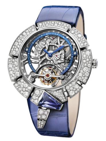 宝格丽SERPENTI INCANTATI TOURBILLON LUMIERE系列白金腕表102723