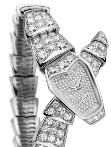 宝格丽Serpenti系列高级珠宝白金镶钻及表盘镶钻款
