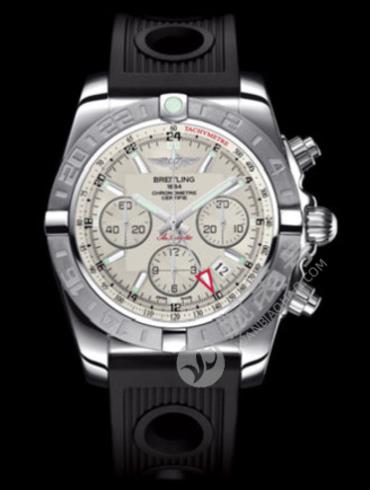 百年灵机械计时GMT终极计时腕表系列AB042011/G745黑海洋竞赛胶带
