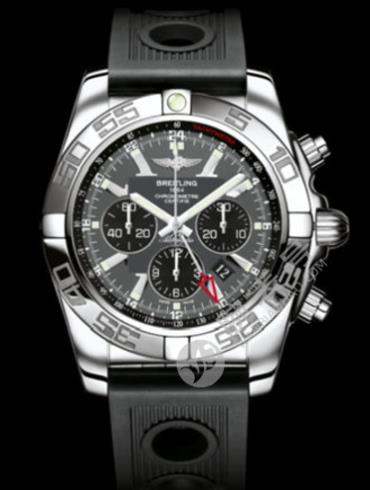 百年灵机械计时GMT腕表系列AB041012/F556黑海洋竞赛胶带