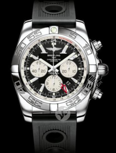 百年灵机械计时GMT腕表系列AB041012/BA69黑海洋竞赛胶带