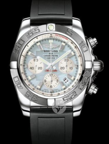 百年灵机械计时终极计时腕表系列AB011011/G685珍珠色表盘