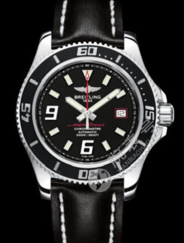 百年灵超级海洋44腕表系列A17391A8/BA76黑皮带