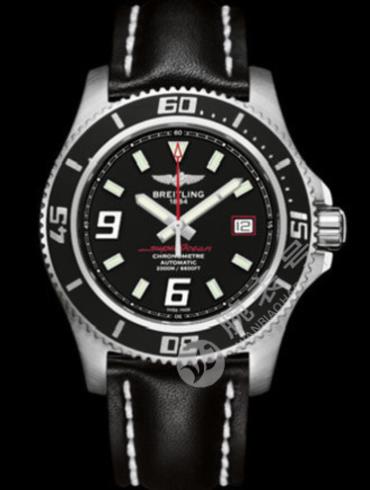 百年灵超级海洋44腕表系列A1739102/BA76黑皮带