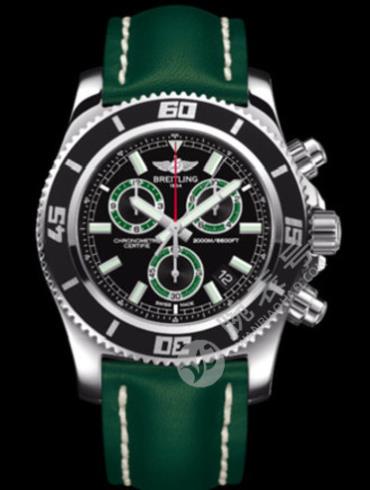 百年灵超级海洋M2000计时腕表系列A73310A8/BB75绿皮带