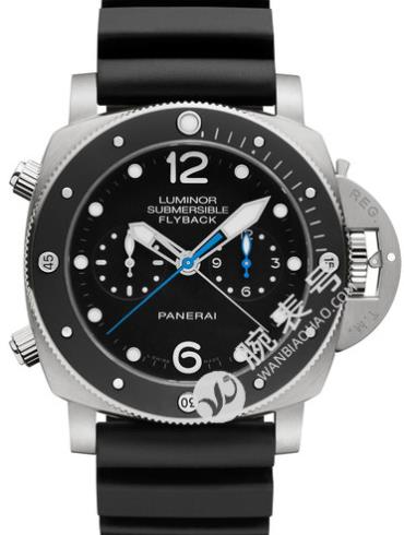 沛纳海LUMINOR SUBMERSIBLE 1950飞返计时3日链PAM00615