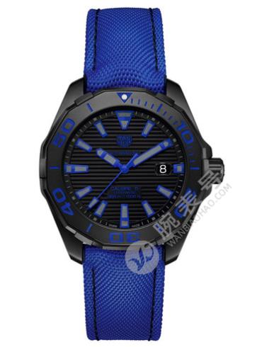 泰格豪雅竞潜Aquaracer系列WAY208B.FC6382黑钛合金腕表