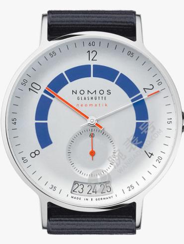 NOMOS-Autobahn neomatik 41 date sports gray1303腕表白色表底盖