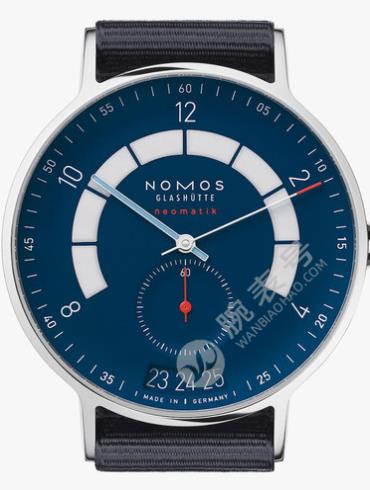NOMOS-Autobahn neomatik 41 date midnight blue1302腕表蓝色表底盖