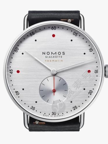 NOMOS-Metro neomatik 39 silvercut1114不锈钢表扣