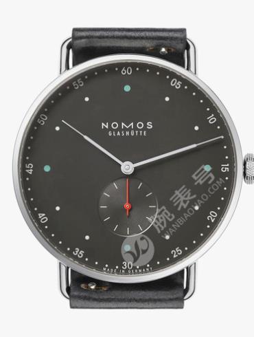 NOMOS-Metro 38 urban gray1112腕表黑色表盘