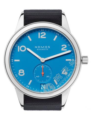 NOMOS-Club automatic date siren blue777蓝色表盘