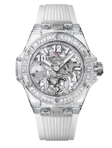 宇舶Big Bang陀飞轮 5天动力储存蓝宝石方型钻石腕表405.JX.0120.RT.1904