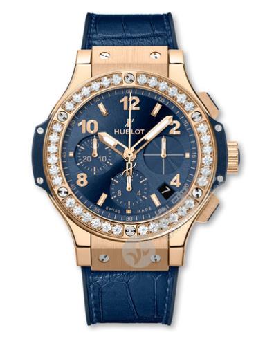 宇舶Big Bang金蓝色镶钻腕表341.PX.7180.LR.1204