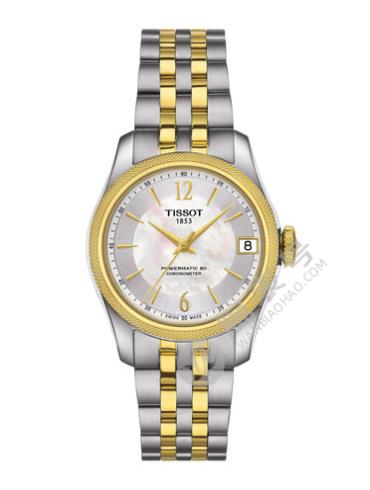 Tissot  天梭宝环系列天文台认证款钢带80机芯机械女表T1082082211700