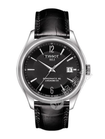 Tissot  天梭宝环系列天文台认证款皮带80机芯机械男表T1084081605700