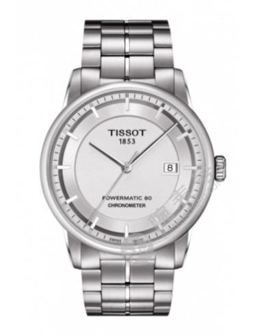 Tissot  天梭豪致系列天文台认证款钢带80机芯机械男表T0864081103100