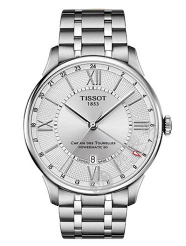 Tissot   天梭杜鲁尔系列钢带80机芯机械男表T0994291103800