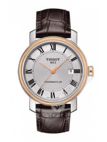 Tissot  天梭港湾系列皮带80机芯机械男表T0974072603300