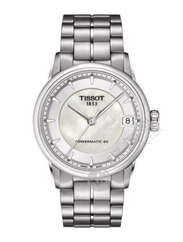 Tissot  天梭豪致系列钢带80机芯机械女表T0862071111100