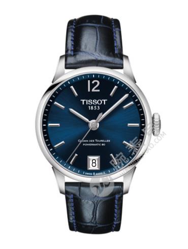Tissot  天梭杜鲁尔系列皮带80机芯机械女表T0992071604700