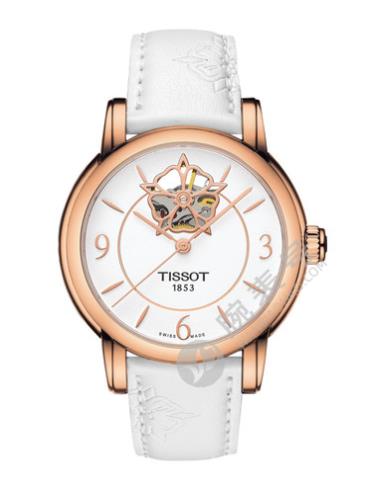 Tissot  天梭心媛系列皮带80机芯机械女表T0502073701704