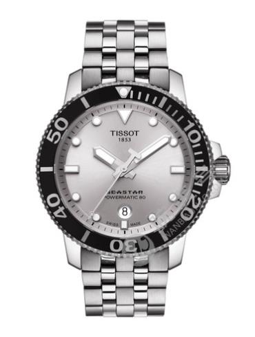 Tissot  天梭海星系列钢带自动机械男表T1204071103100