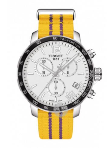 Tissot  天梭时捷系列NBA特别款尼龙带石英男表洛杉矶湖人队T0954171703705