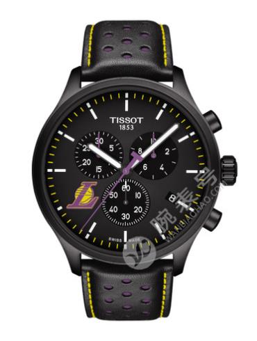 Tissot  天梭速驰系列皮带石英男表NBA洛杉矶湖人队款T1166173605103