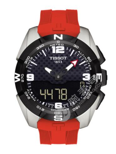 Tissot  天梭腾智系列太阳能款硅质石英男表T0914204705700