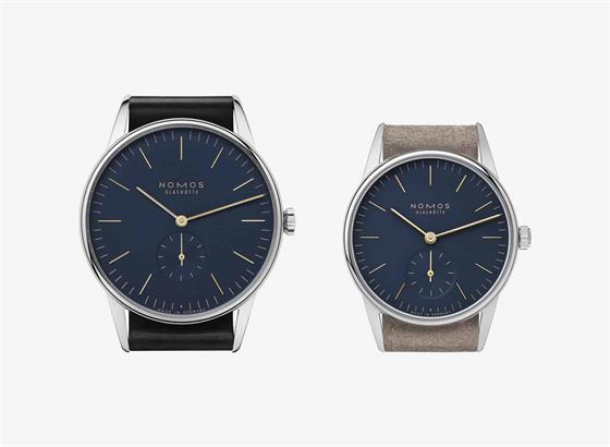 NOMOS手表午夜蓝 ORION 33和38