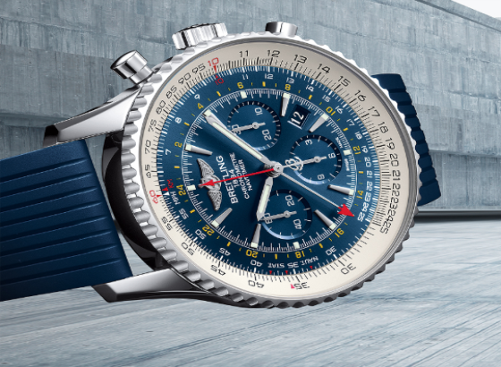 百年灵NAVITIMER GMT AURORA BLUE