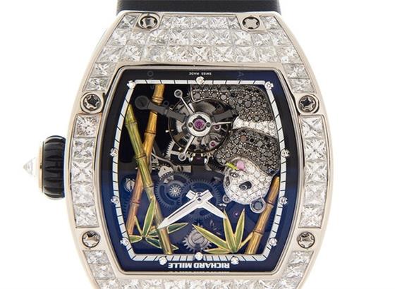 理查德·米勒钻石陀飞轮熊猫手表