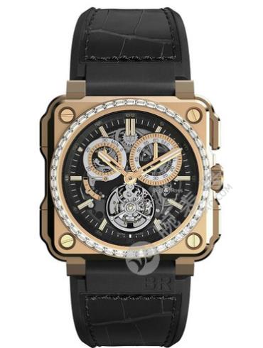 柏莱士AVIATION系列BR X1 CHRONOGRAPH TOURBILLON ROSE GOLD男士