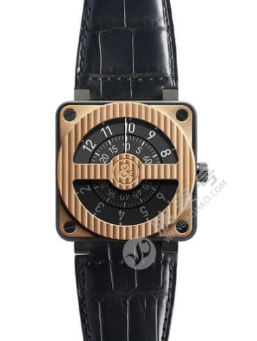 柏莱士AVIATION系列BR 01-92 COMPASS ROSE GOLD & CARBON