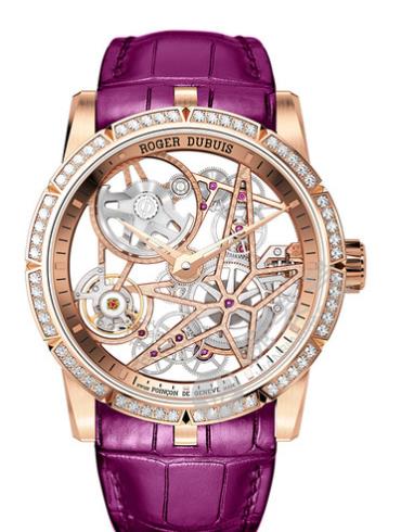 罗杰·杜彼Roger Dubuis Excalibur王者系列Automatic Skeleton自动上链镂空金质腕表RDDBEX0699