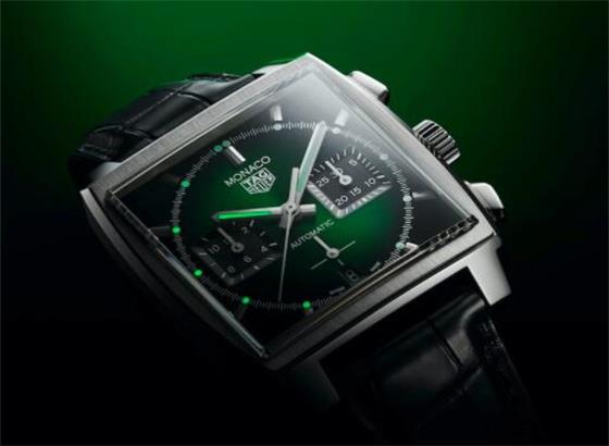 泰格豪雅（TAG Heuer）摩纳哥绿色表盘