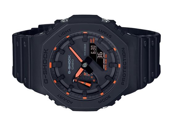 G-Shock GA-2100 Neon Accent系列:带霓虹的隐形黑